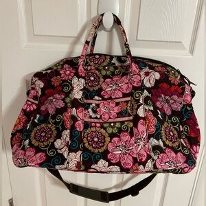 Mod Floral Vera Bradley Large Duffel Weekender Bag